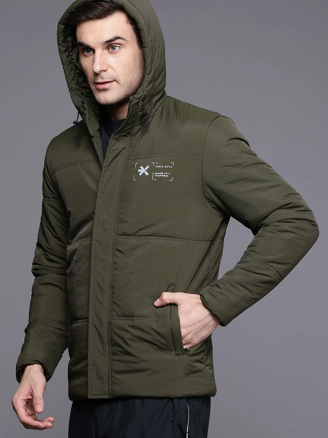 HRX by Hrithik Roshan Men Lifestyle Padded Jacket - Image 3
