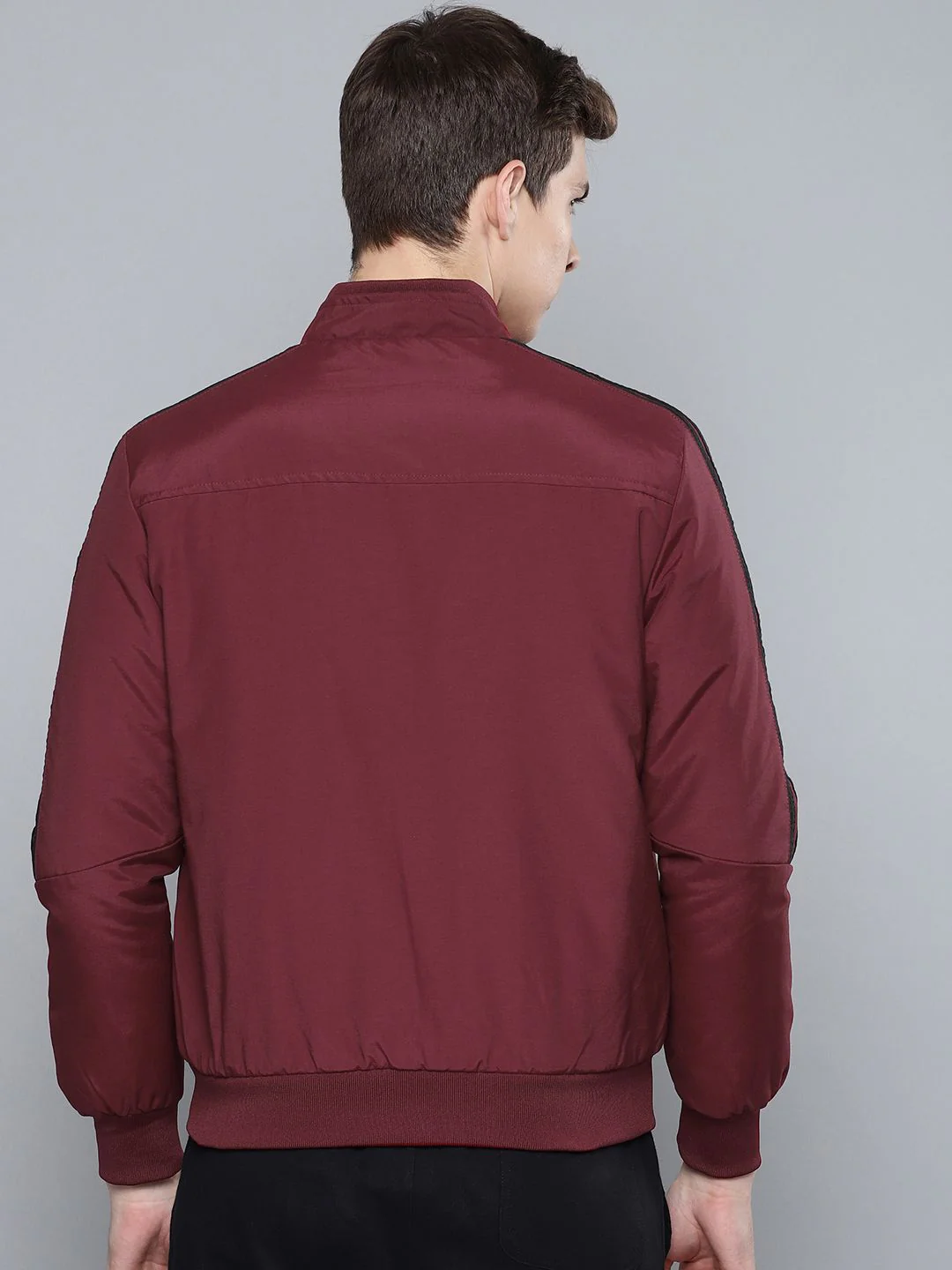 HRX by Hrithik Roshan Men Maroon Solid Active Bomber Jacket - Image 5