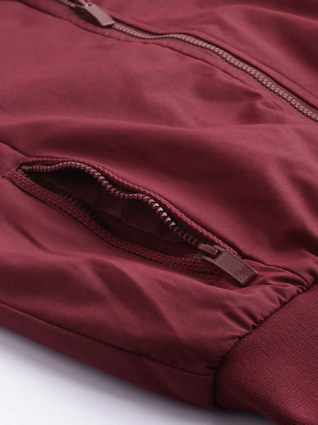 HRX by Hrithik Roshan Men Maroon Solid Active Bomber Jacket - Image 6