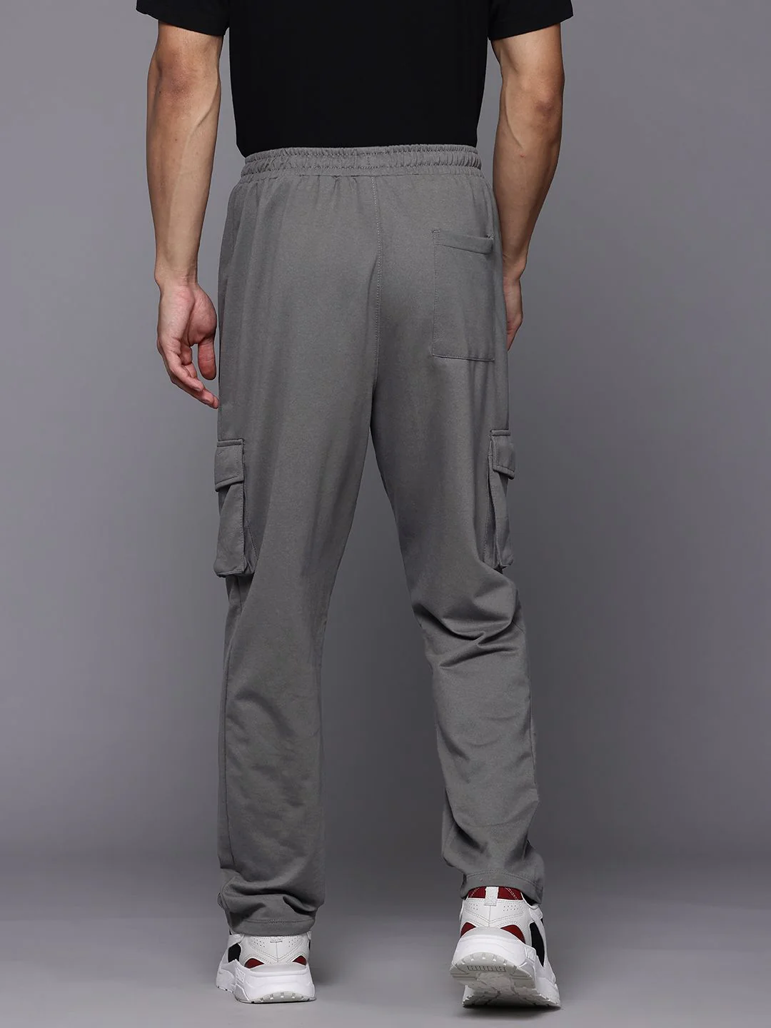 HRX by Hrithik Roshan Men Mid-Rise Cargo Style Lifestyle Track Pants - Image 3