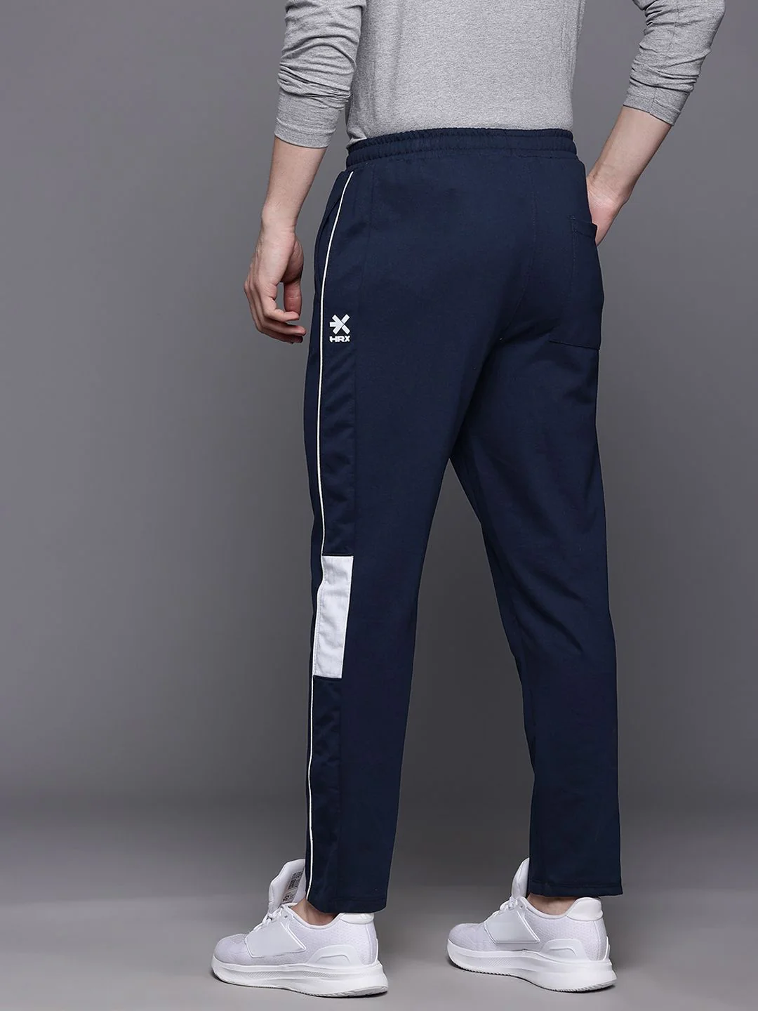 HRX by Hrithik Roshan Men Mid-Rise Regular Fit Lifestyle Track Pants - Image 3