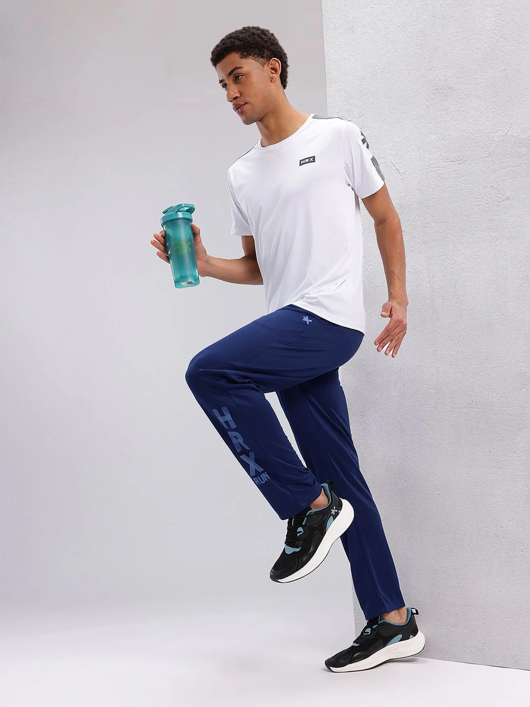 HRX by Hrithik Roshan Men Printed Rapid-Dry Running Track Pants - Image 4