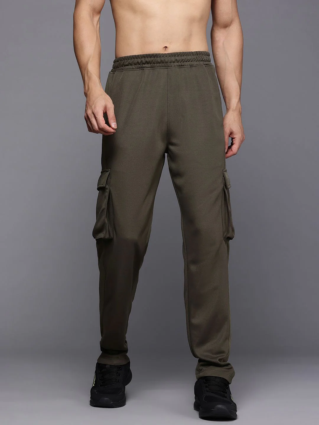HRX by Hrithik Roshan Men Rapid Dry Cargo-Style Training Track Pants - Image 2