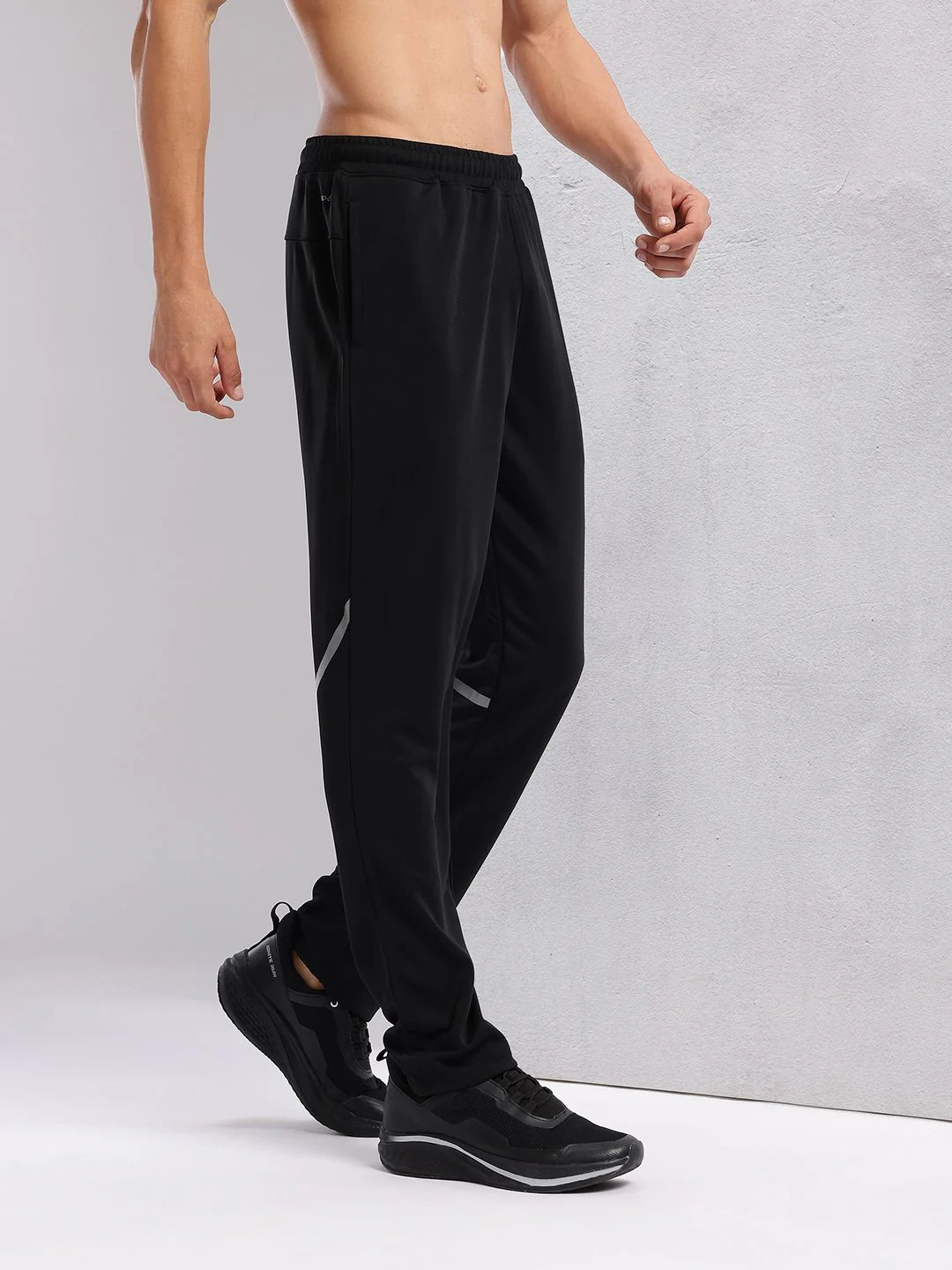 HRX by Hrithik Roshan Men Rapid-Dry Running Track Pants with Reflective Elements - Image 3