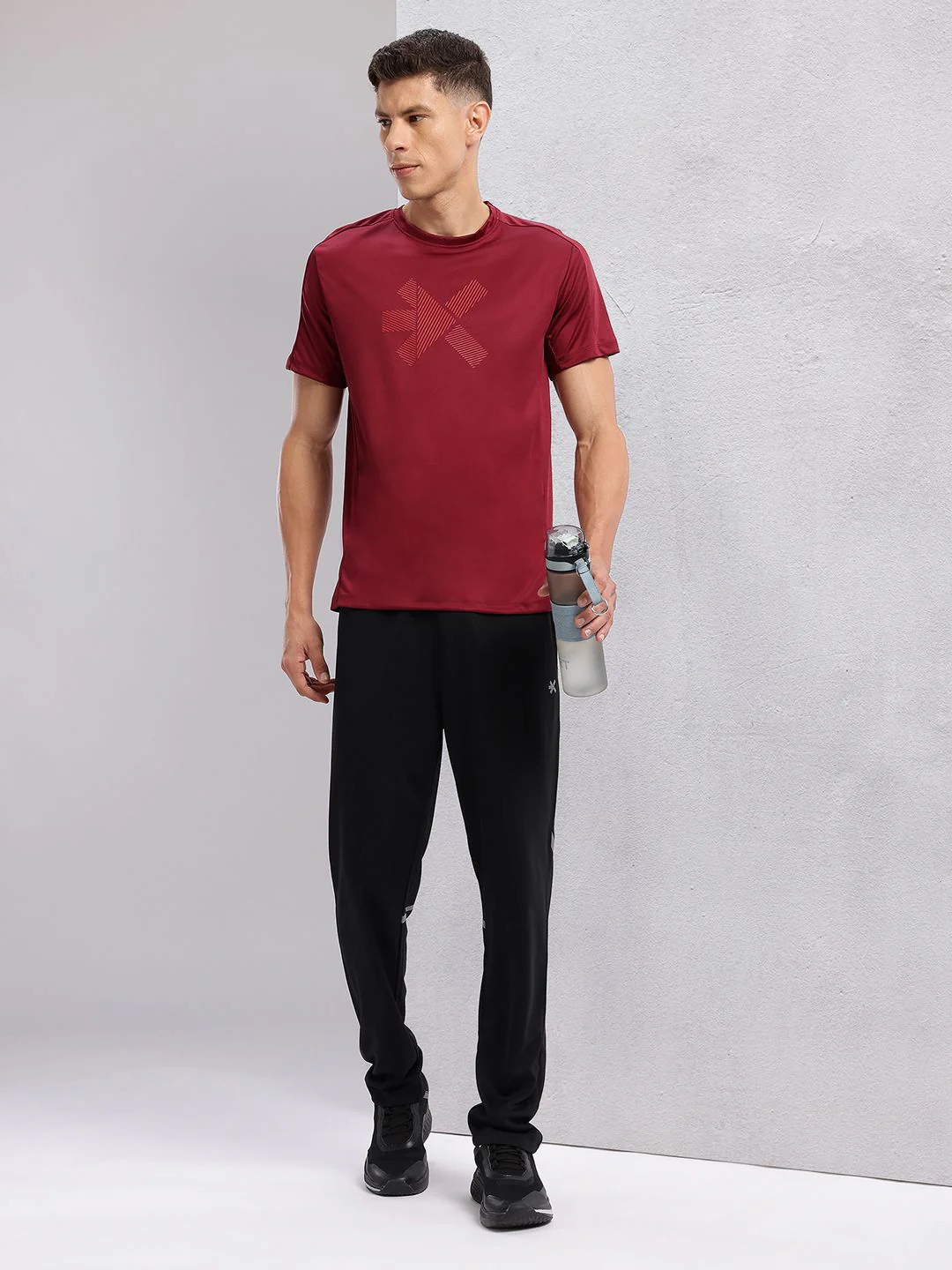 HRX by Hrithik Roshan Men Rapid-Dry Running Track Pants with Reflective Elements - Image 4