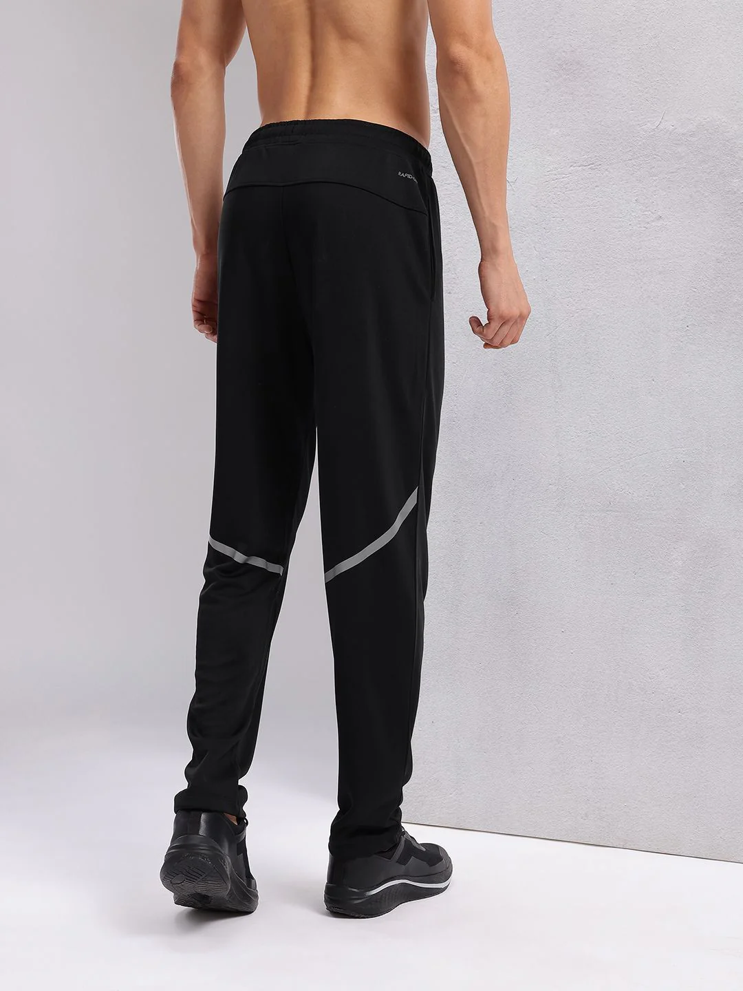 HRX by Hrithik Roshan Men Rapid-Dry Running Track Pants with Reflective Elements - Image 5
