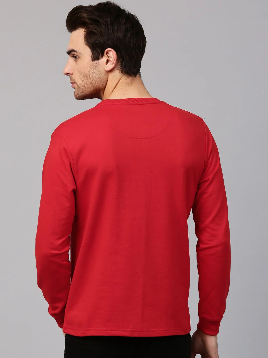 HRX by Hrithik Roshan Men Red Solid Sweatshirt - Image 5