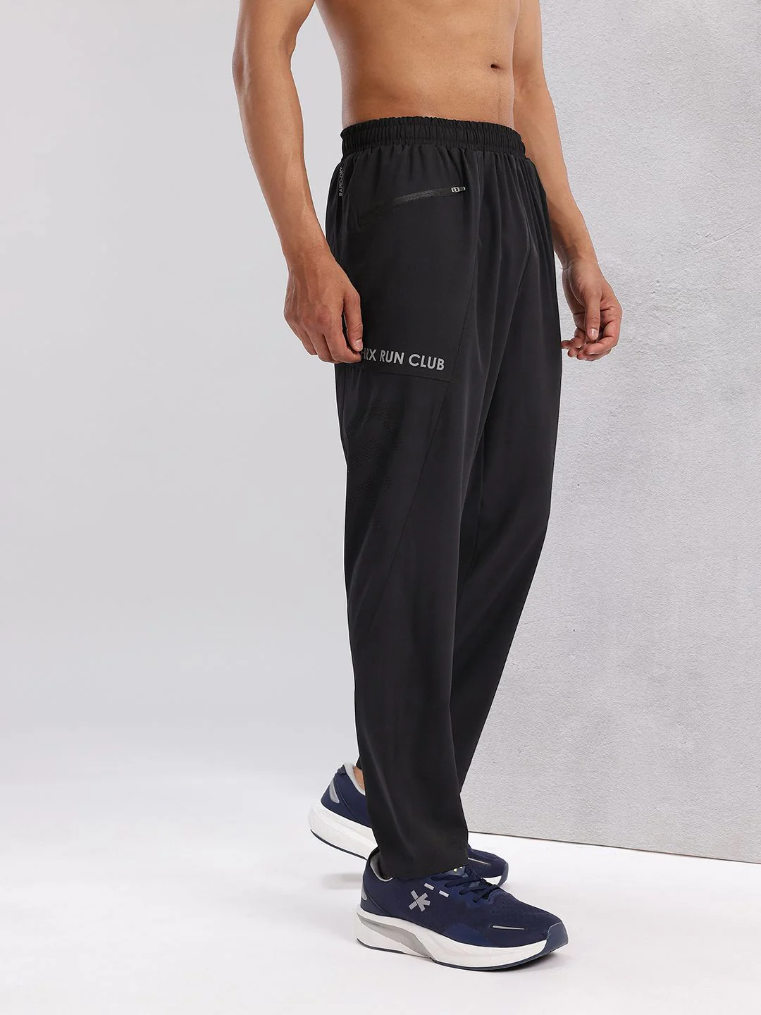 HRX by Hrithik Roshan Men Reflective Detail Rapid-Dry Running Track Pants - Image 3