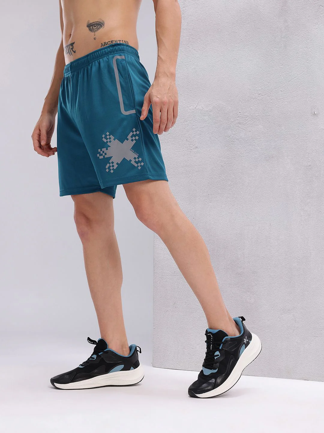 HRX by Hrithik Roshan Men Reflective Logo Printed Rapid-Dry Running Shorts - Image 3