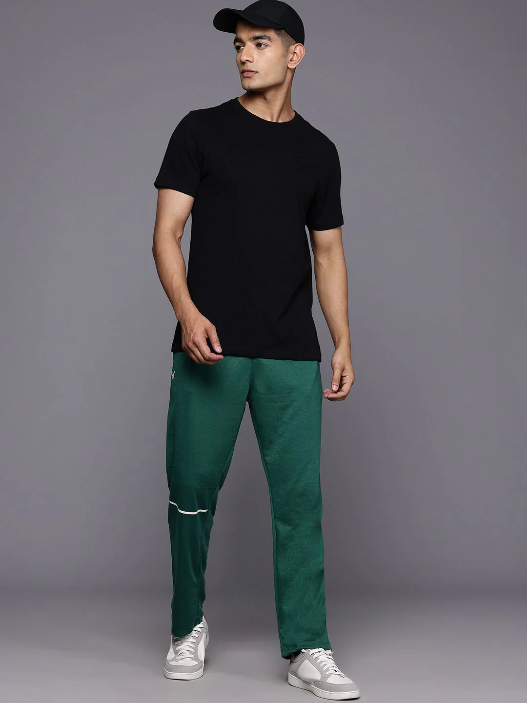 HRX by Hrithik Roshan Men Regular-Fit Brand-Logo Print Track Pant - Image 5