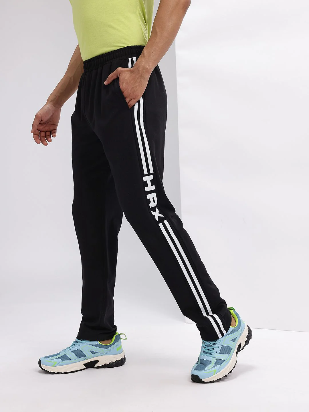 HRX by Hrithik Roshan Men Side Stripe Lifestyle Track pants - Image 3