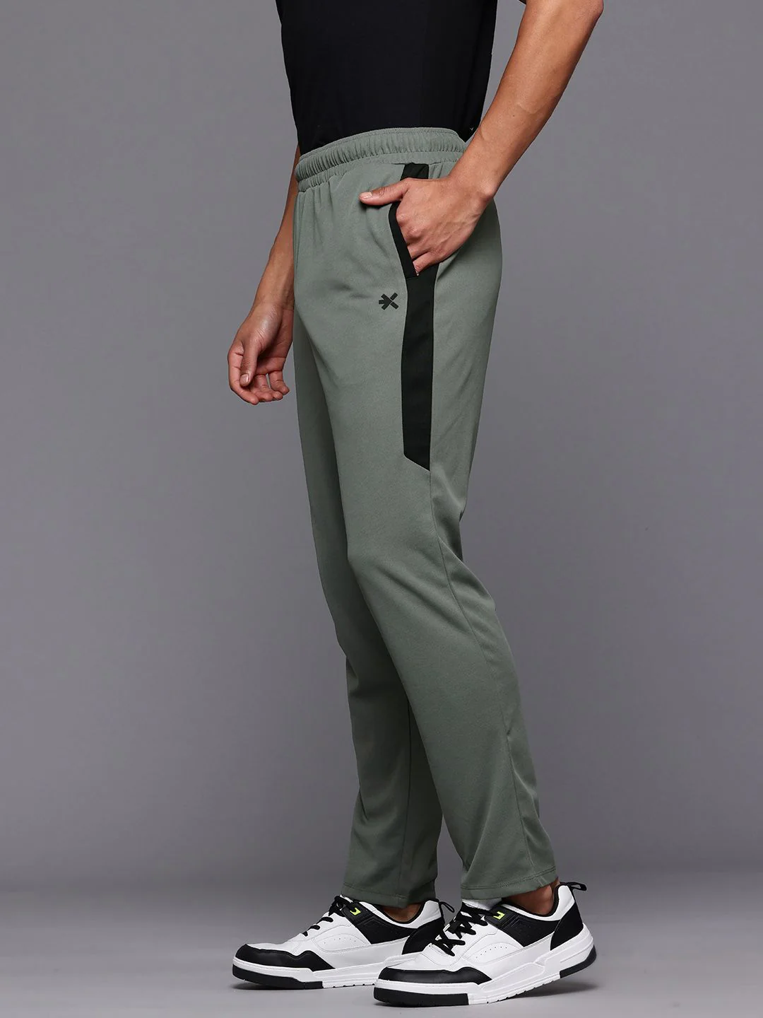 HRX by Hrithik Roshan Men Striped Cricket Track Pants - Image 3