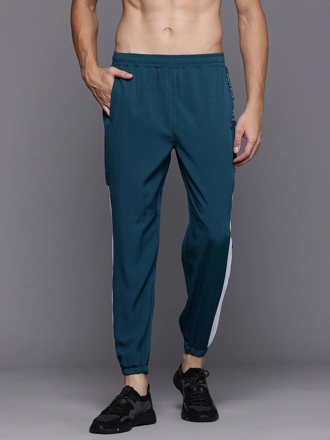 HRX by Hrithik Roshan Men Typography Printed Rapid-Dry Training Joggers