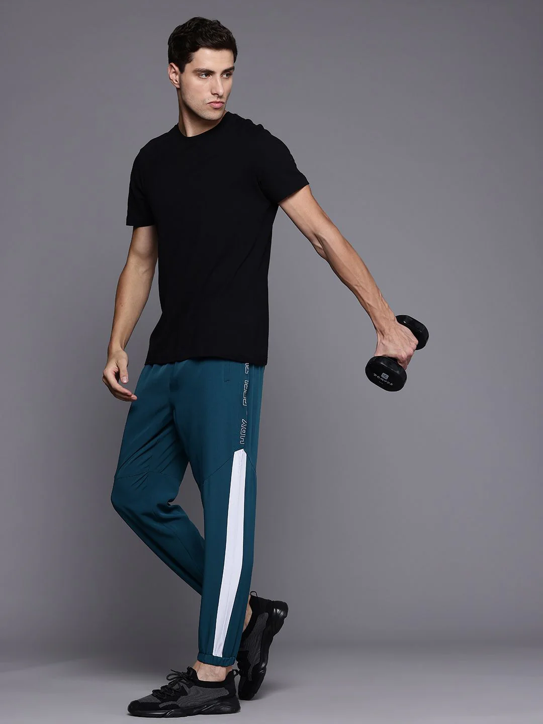 HRX by Hrithik Roshan Men Typography Printed Rapid-Dry Training Joggers - Image 5