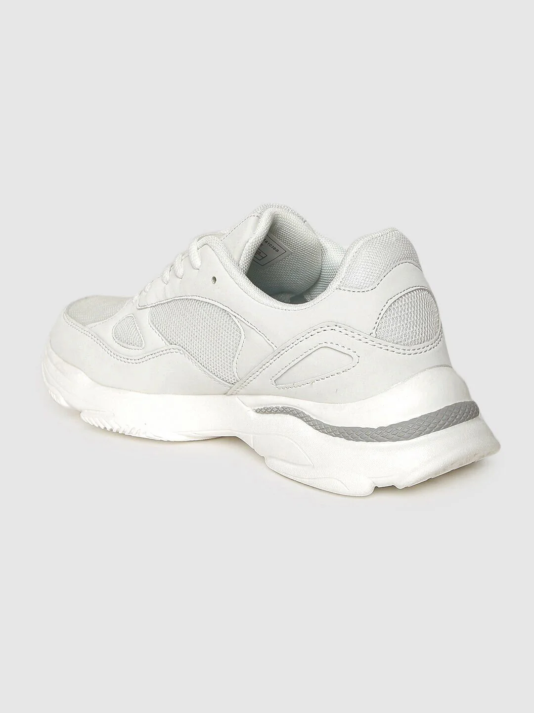 HRX by Hrithik Roshan Men White Solid Chunky Sneakers - Image 3