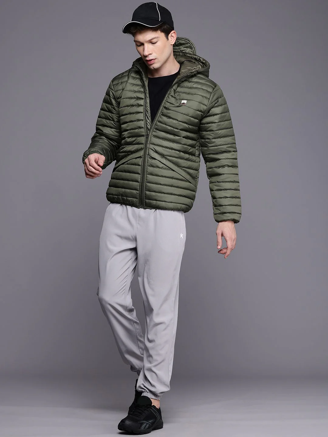 HRX by Hrithik Roshan Nature Therapy Rapid-Dry Antimicrobial Detachable Hood Padded Jacket - Image 4