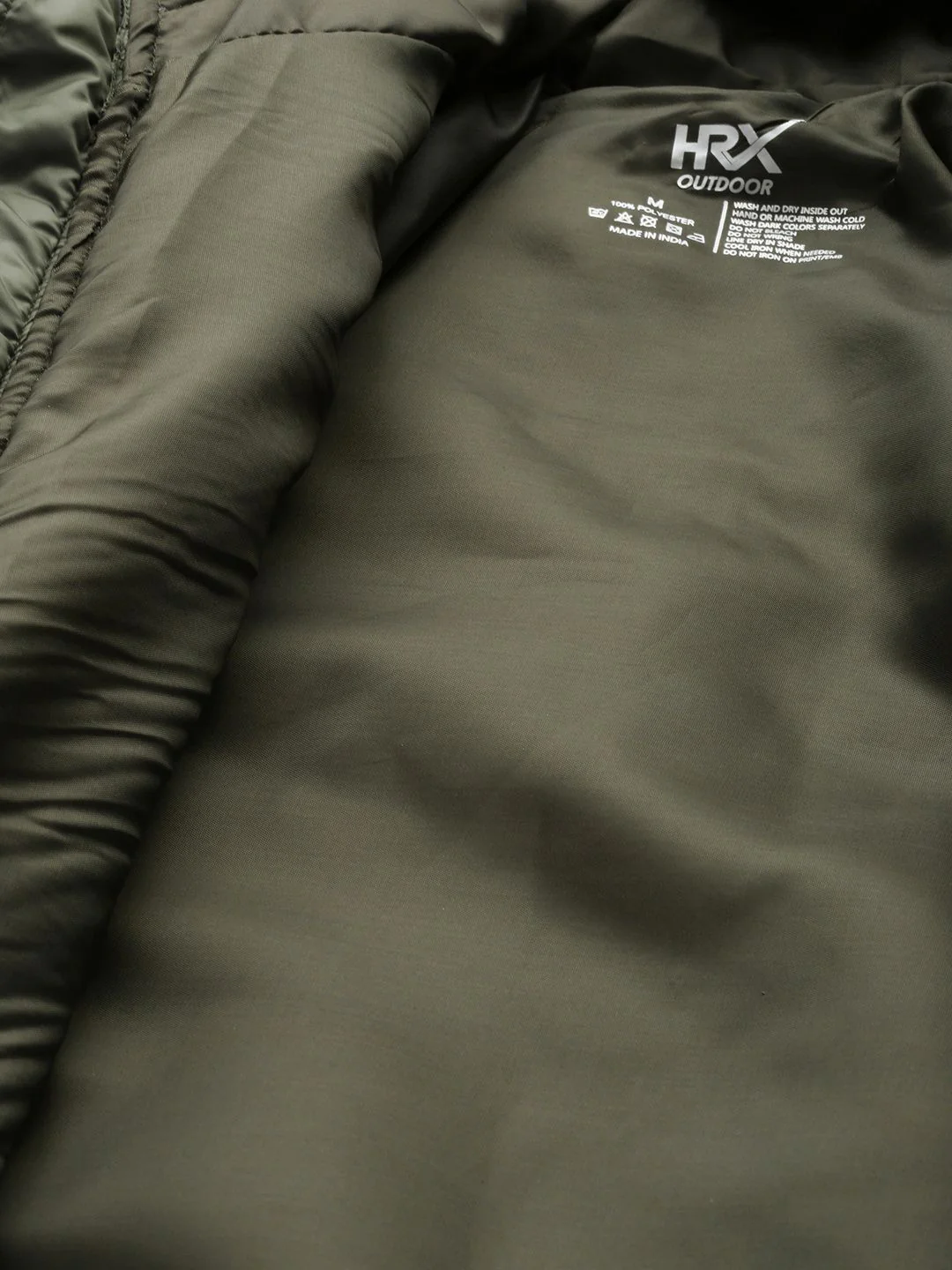 HRX by Hrithik Roshan Nature Therapy Rapid-Dry Antimicrobial Detachable Hood Padded Jacket - Image 7
