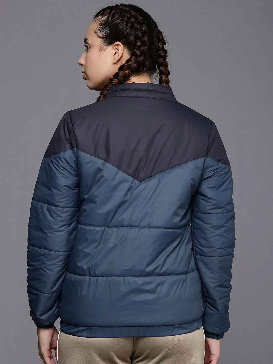 HRX by Hrithik Roshan Naturetherapy Rapid Dry Colourblocked Outdoor Padded Jacket - Image 5