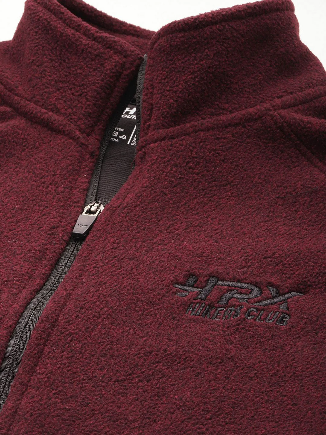 HRX by Hrithik Roshan Open Front Fleece Sweatshirt - Image 2