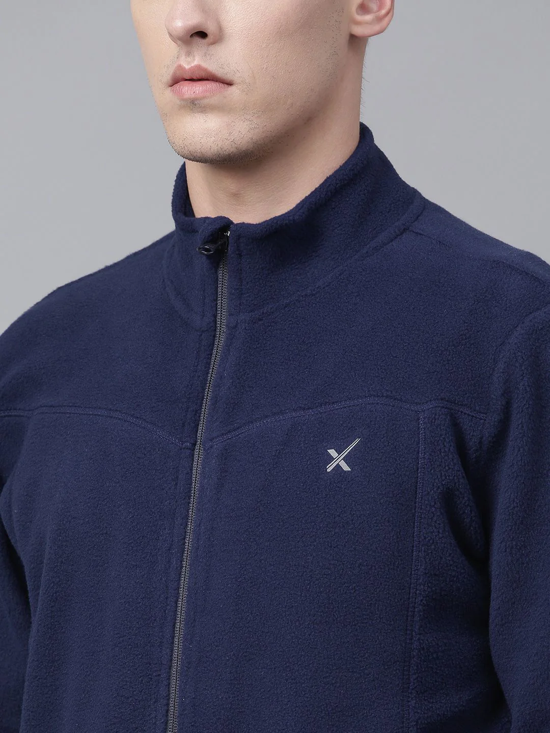 HRX by Hrithik Roshan Outdoor Men Navy Blue Solid Sweatshirt - Image 2