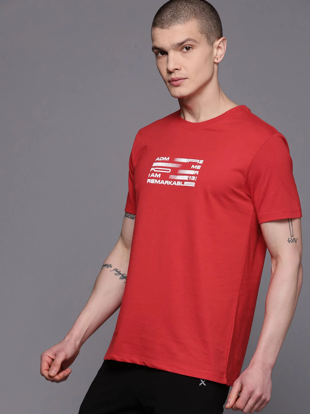 HRX by Hrithik Roshan Printed Rapid-Dry Training T-shirt - Image 3