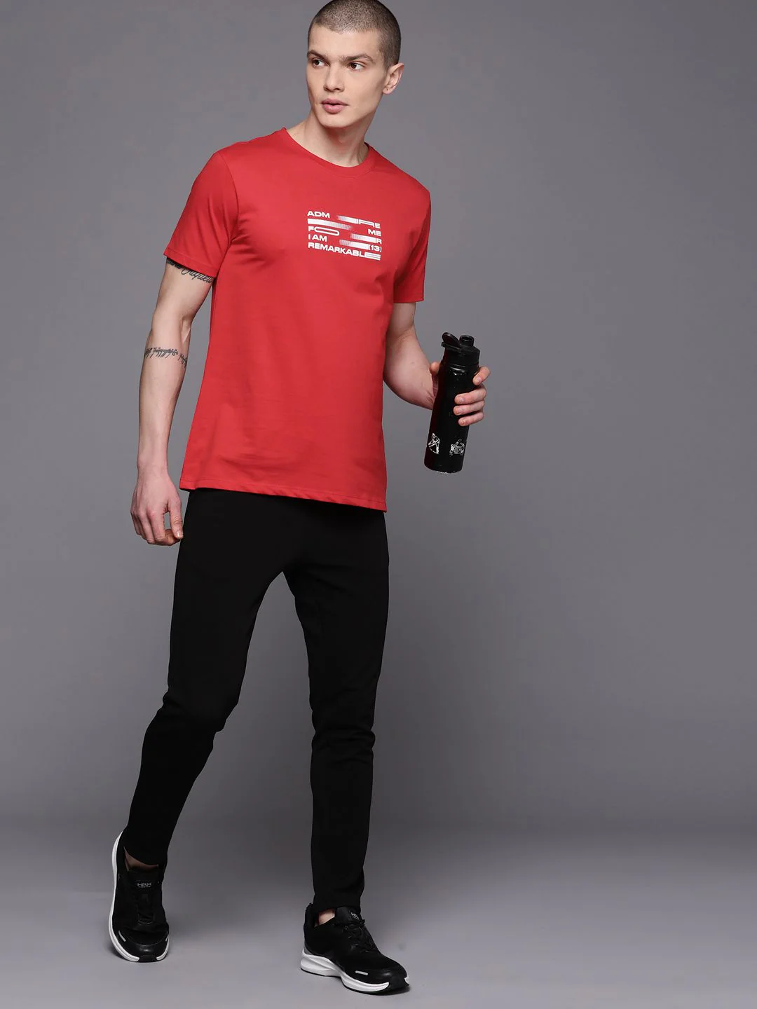 HRX by Hrithik Roshan Printed Rapid-Dry Training T-shirt - Image 4