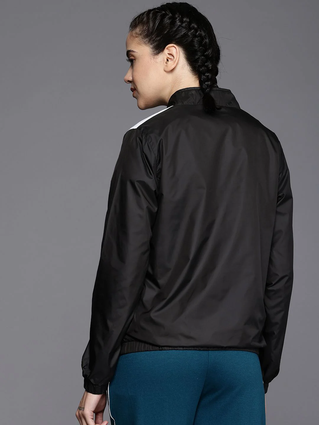 HRX by Hrithik Roshan Rapid Dry Antimicrobial Finish Colourblocked Lifestyle Sporty Jacket - Image 5