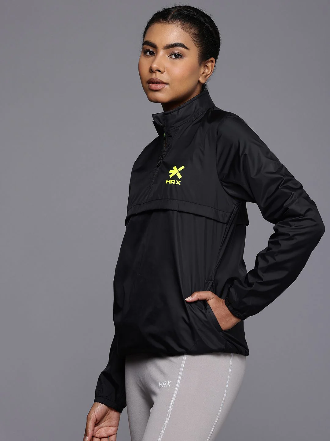 HRX by Hrithik Roshan Rapid-Dry Antimicrobial Finish Running Sporty Jacket - Image 3