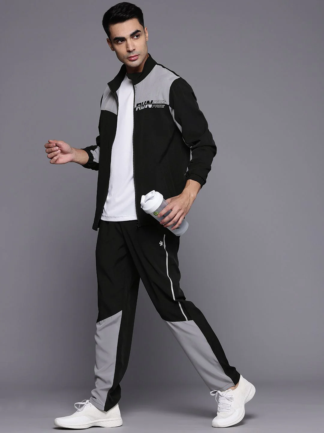 HRX by Hrithik Roshan Rapid-Dry Colourblock Running Tracksuit - Image 6