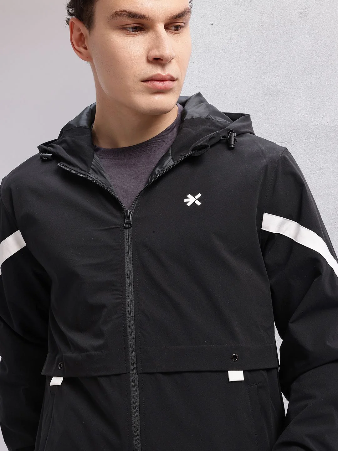 HRX by Hrithik Roshan Rapid-Dry Hooded Lifestyle Sporty Jacket - Image 2