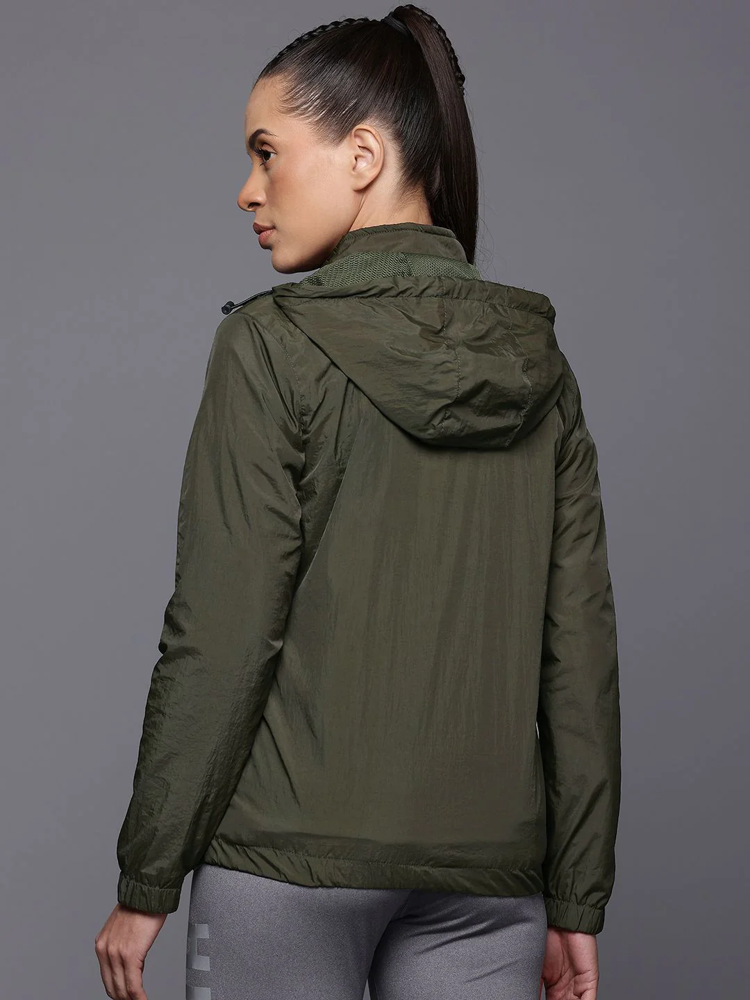 HRX by Hrithik Roshan Rapid-Dry Hooded Tailored Jacket - Image 4