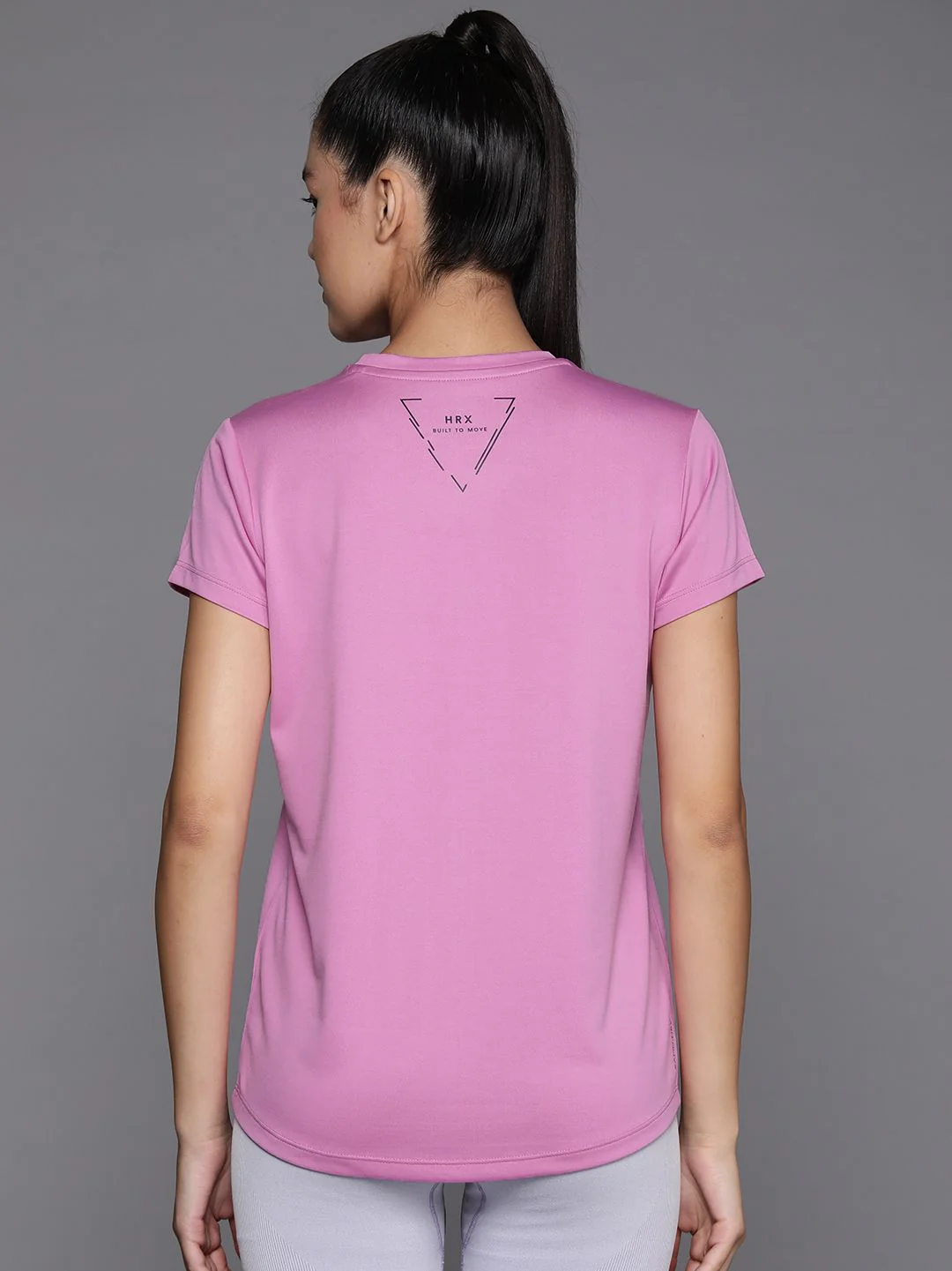 HRX by Hrithik Roshan Reflective Elements Detailed Rapid-Dry Training T-shirt - Image 5