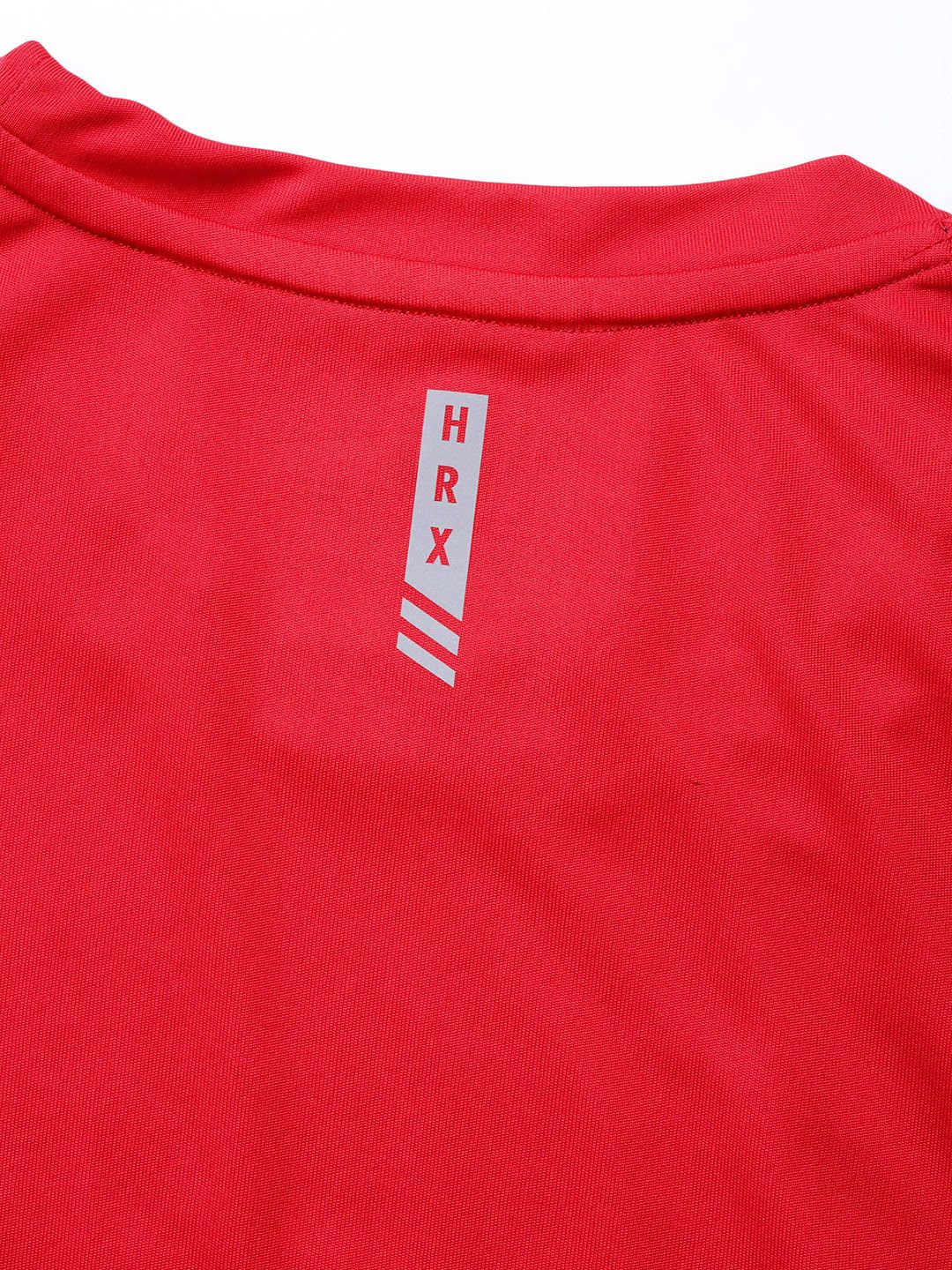 HRX By Hrithik Roshan Training Men Formula Red Rapid-Dry Brand Carrier Tshirts - Image 6