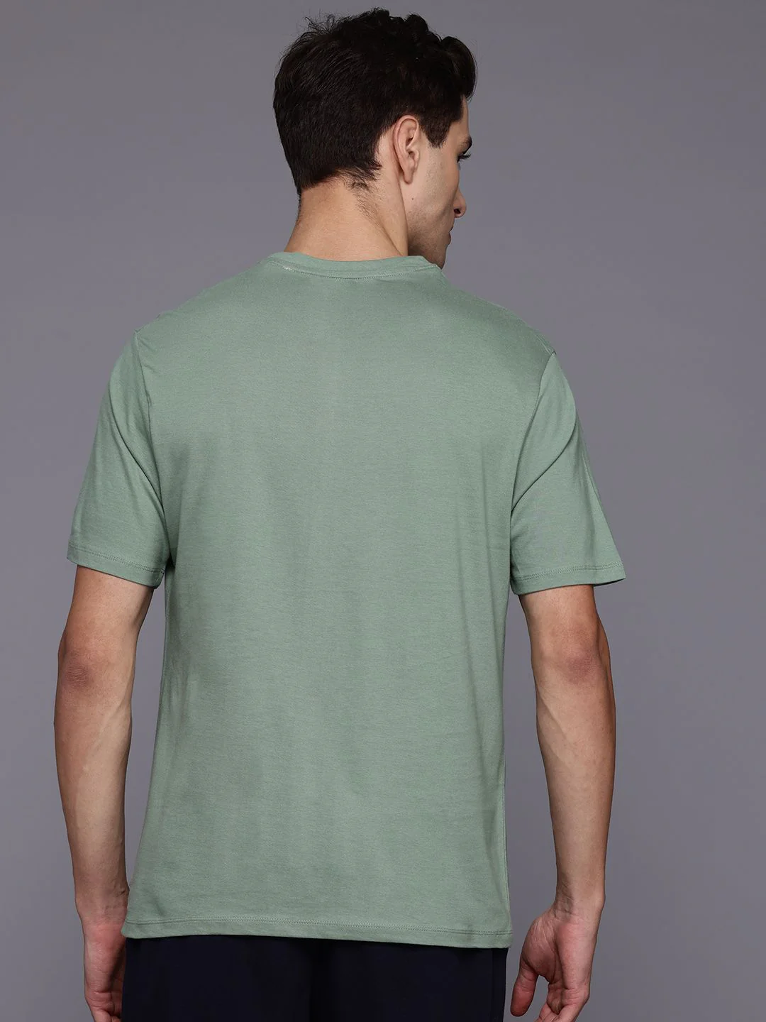 HRX by Hrithik Roshan Typography Printed Pure Cotton Yoga T-shirt - Image 5