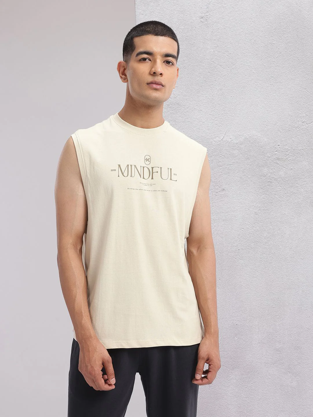 HRX by Hrithik Roshan Typography Printed Yoga T-Shirt - Image 3