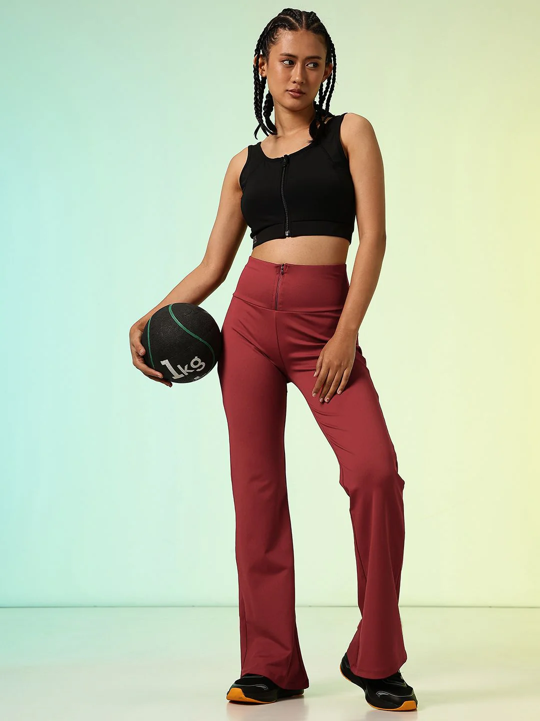 HRX by Hrithik Roshan Women Bootcut Rapid-Dry Training Tights - Image 4