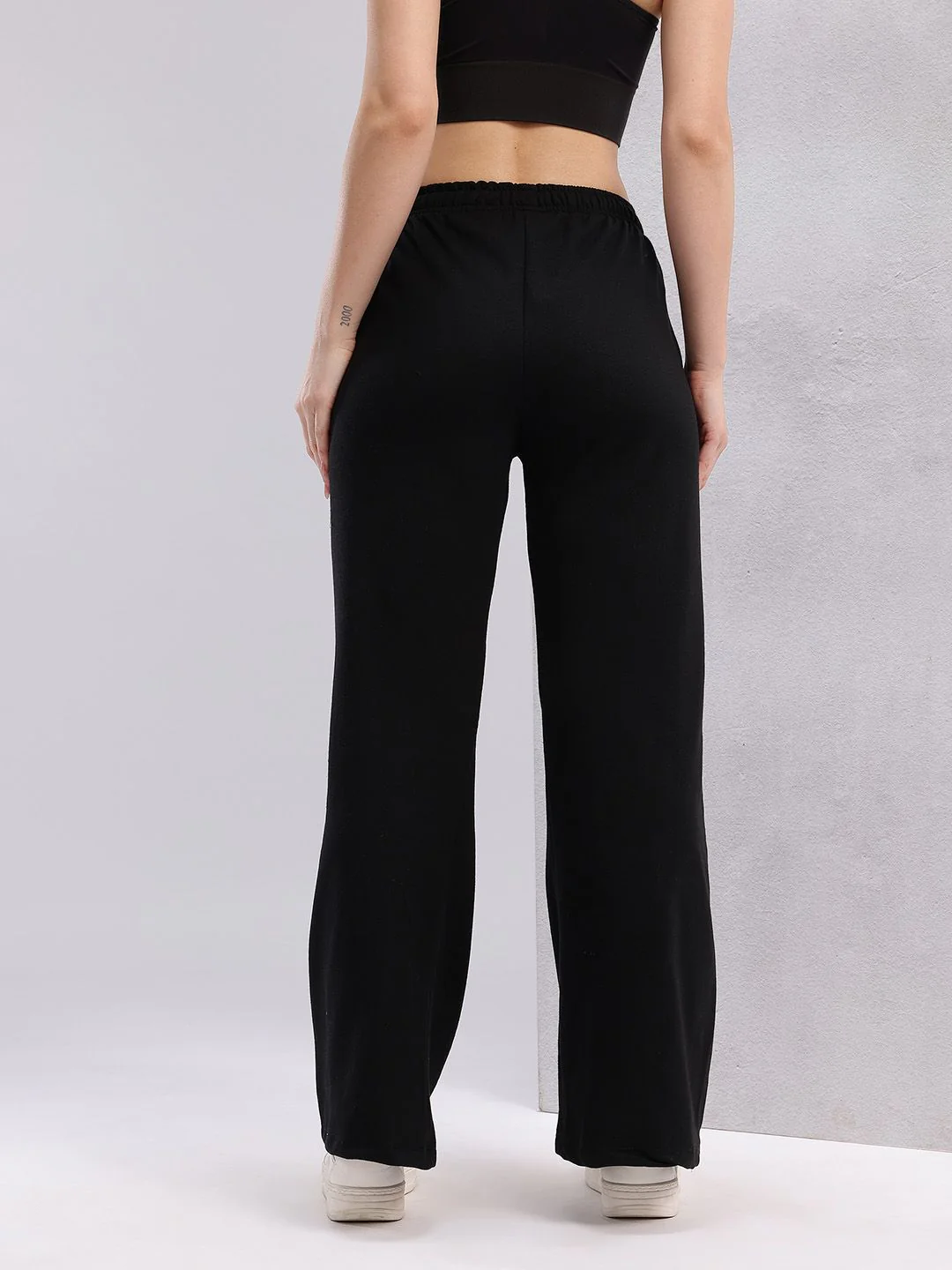 HRX by Hrithik Roshan Women Brand Logo Print Flared Fit Training Track Pants - Image 5