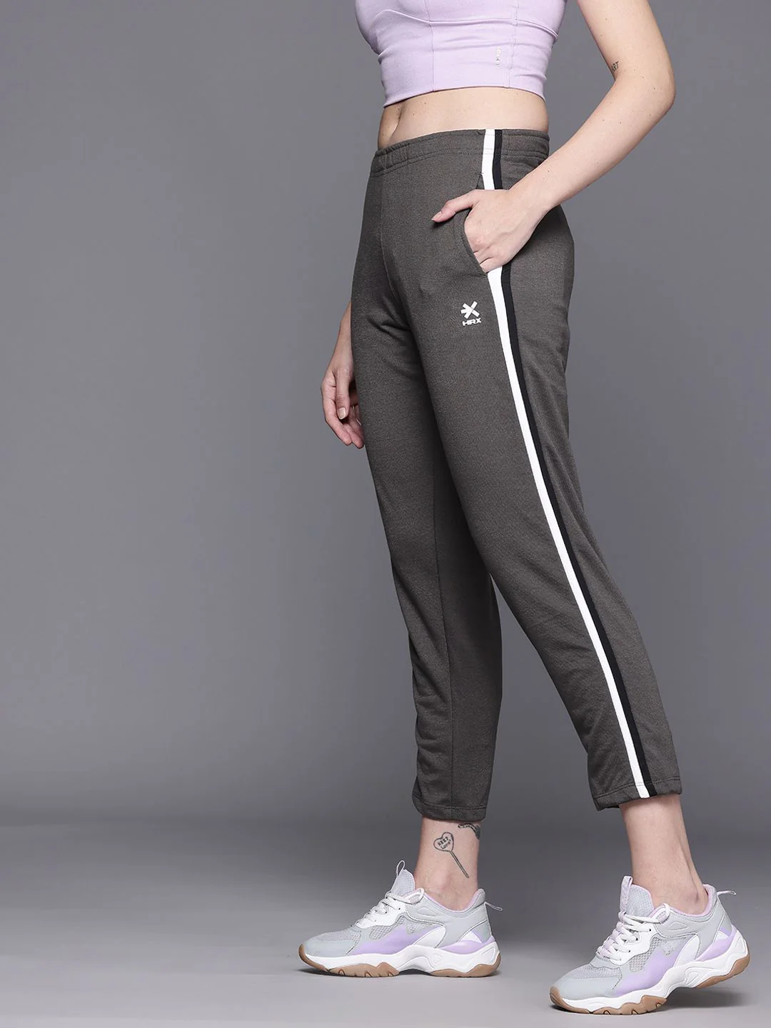HRX by Hrithik Roshan Women Casual Crop Track Pants - Image 2