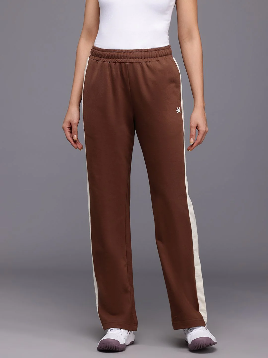 HRX by Hrithik Roshan Women Lifestyle Track Pants with Striped-Detail