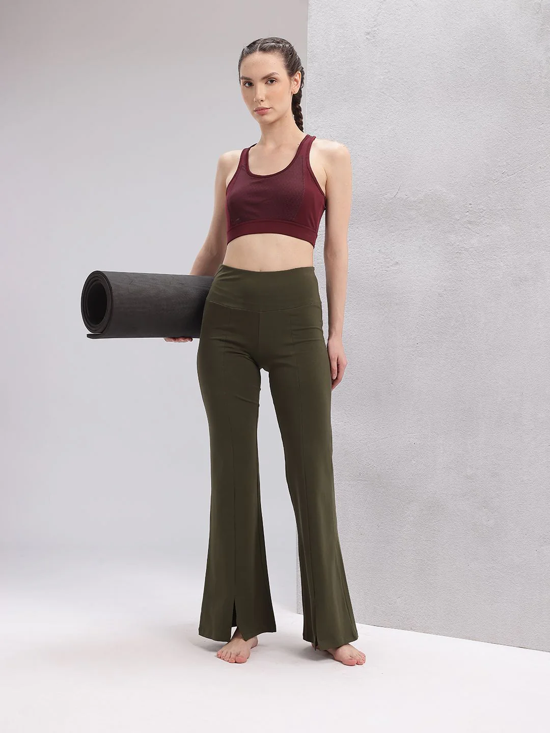 HRX by Hrithik Roshan Women Mid-Rise Skinny Fit Yoga Tights - Image 4