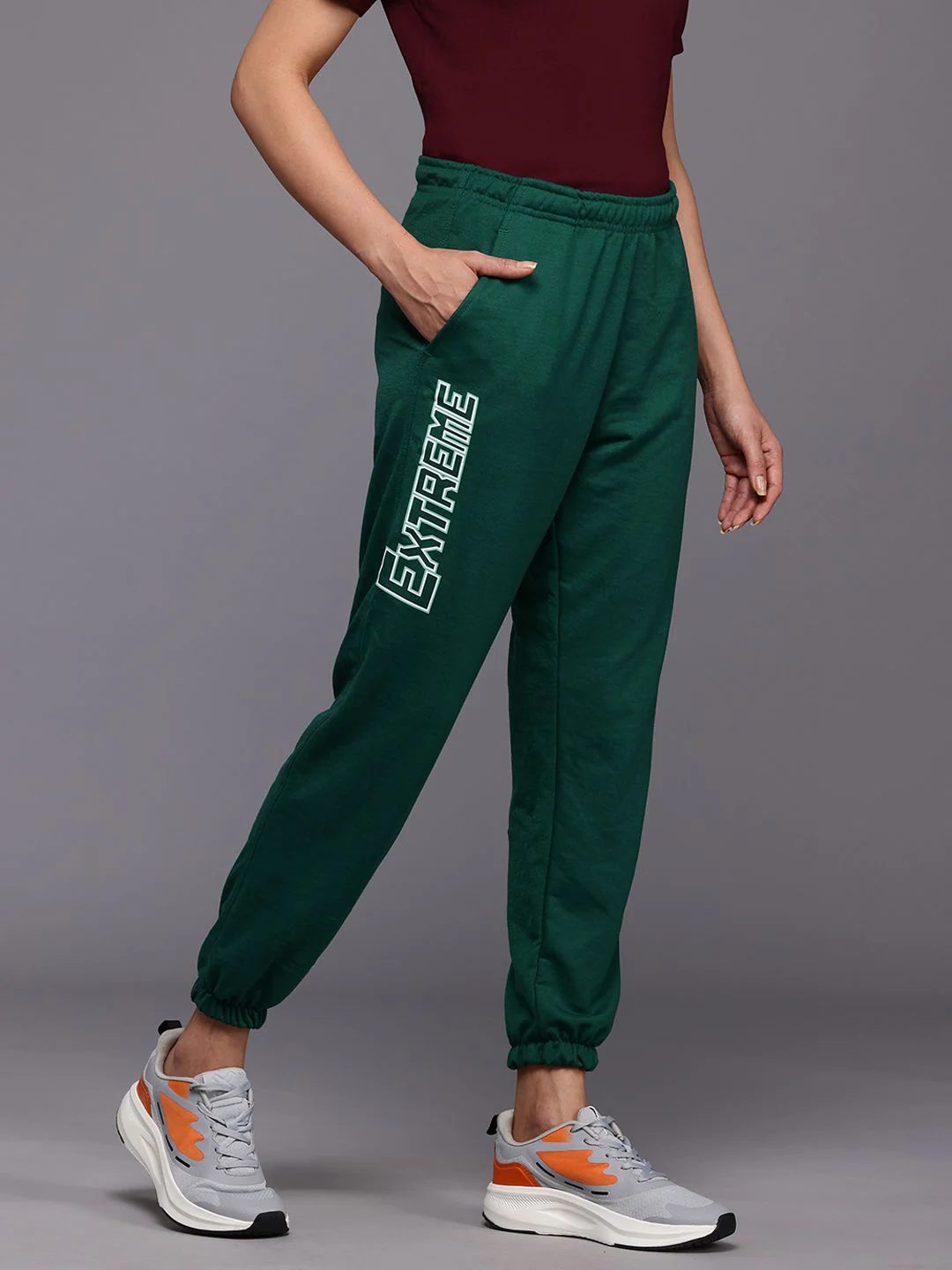 HRX by Hrithik Roshan Women Printed Detail Lifestyle Joggers - Image 2