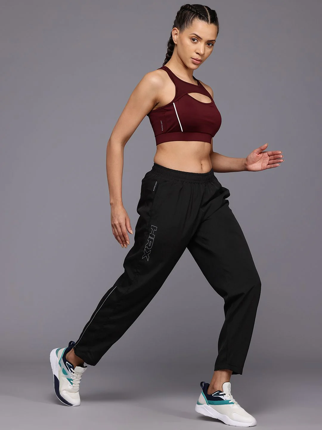 HRX by Hrithik Roshan Women Rapid-Dry Running Track Pants - Image 5