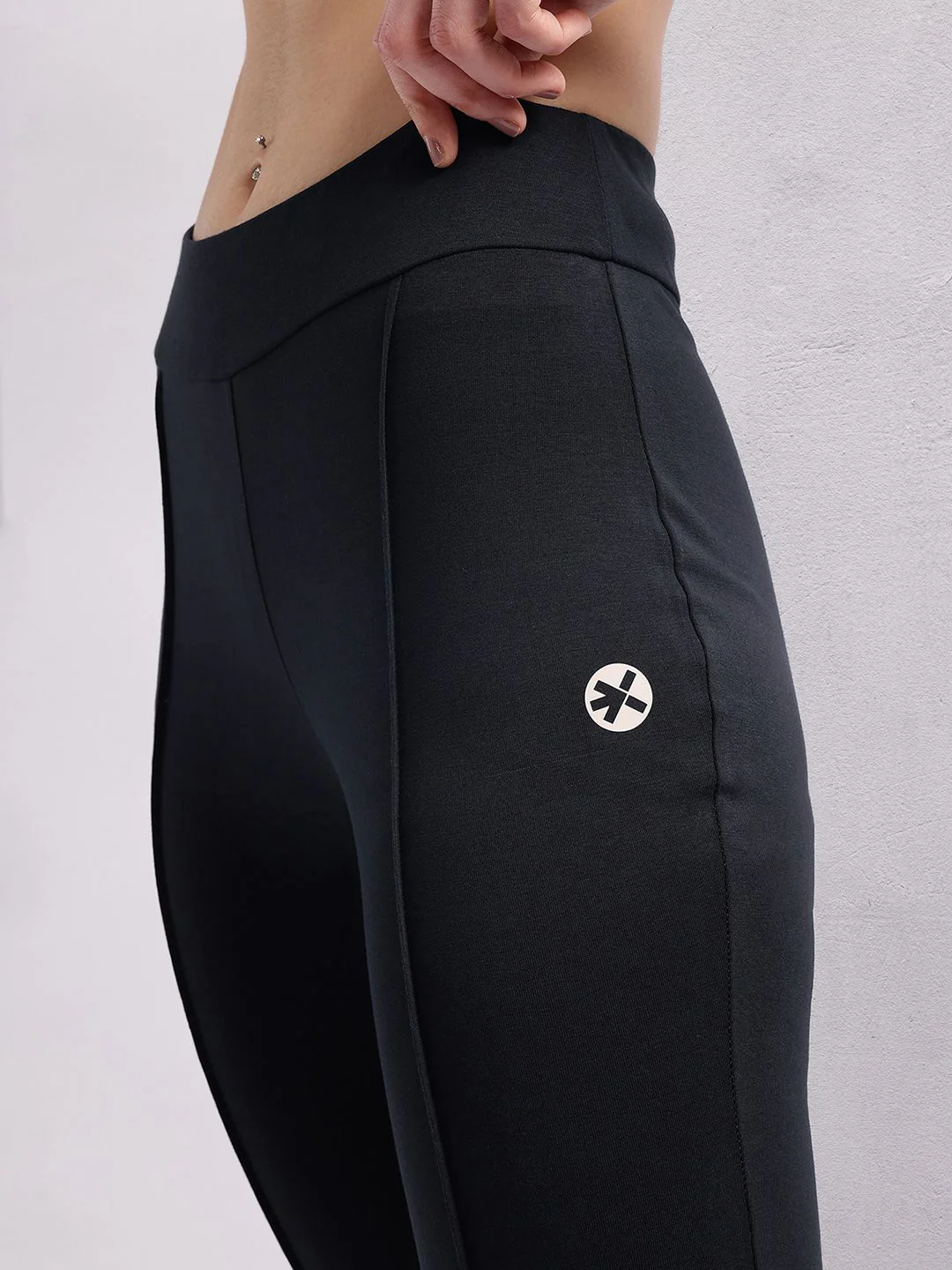 HRX by Hrithik Roshan Women Slit Hem Paneled Flared Yoga Track Pants - Image 6
