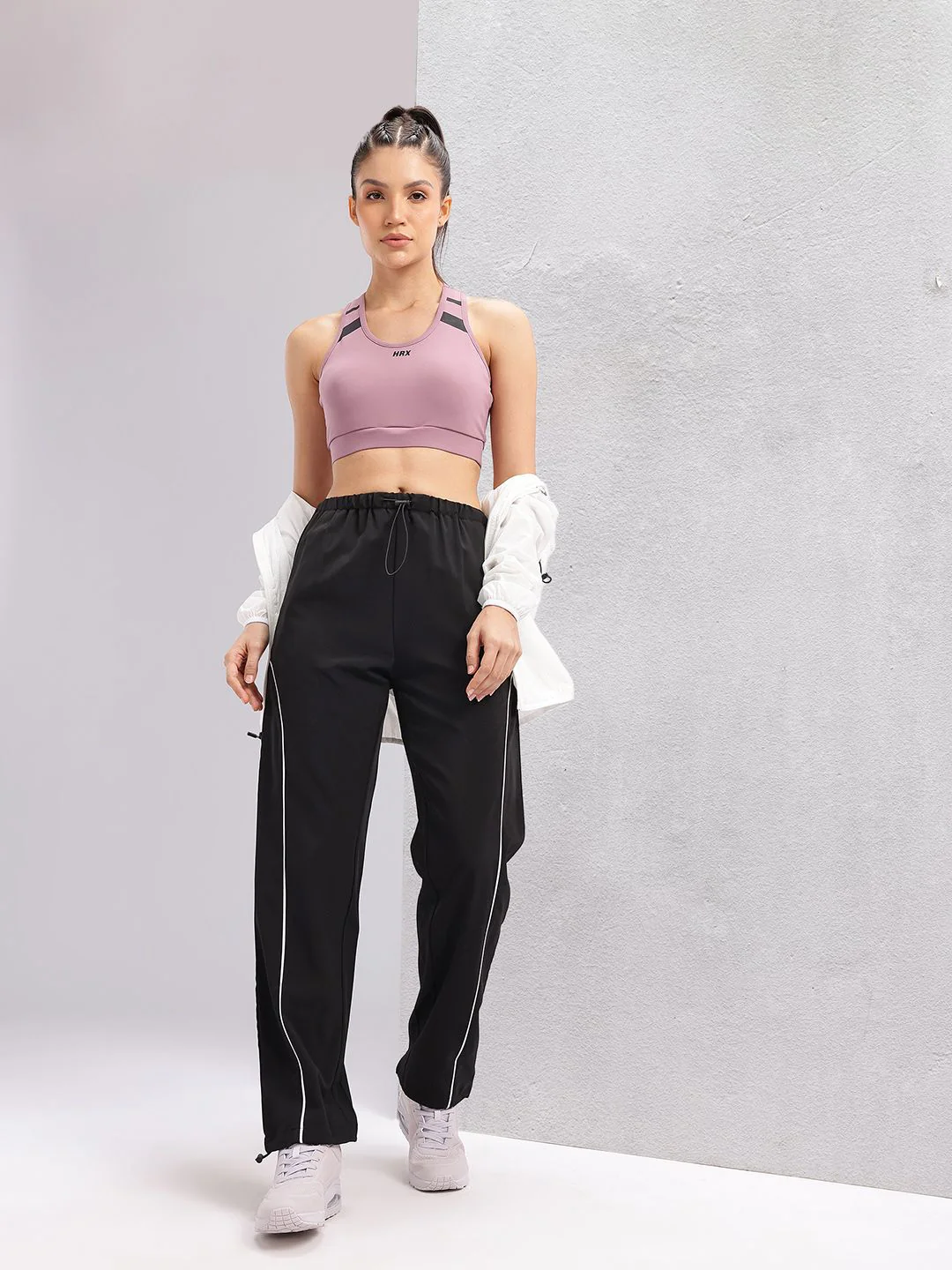 HRX by Hrithik Roshan Women Toggle Hem Lifestyle Track Pants - Image 4