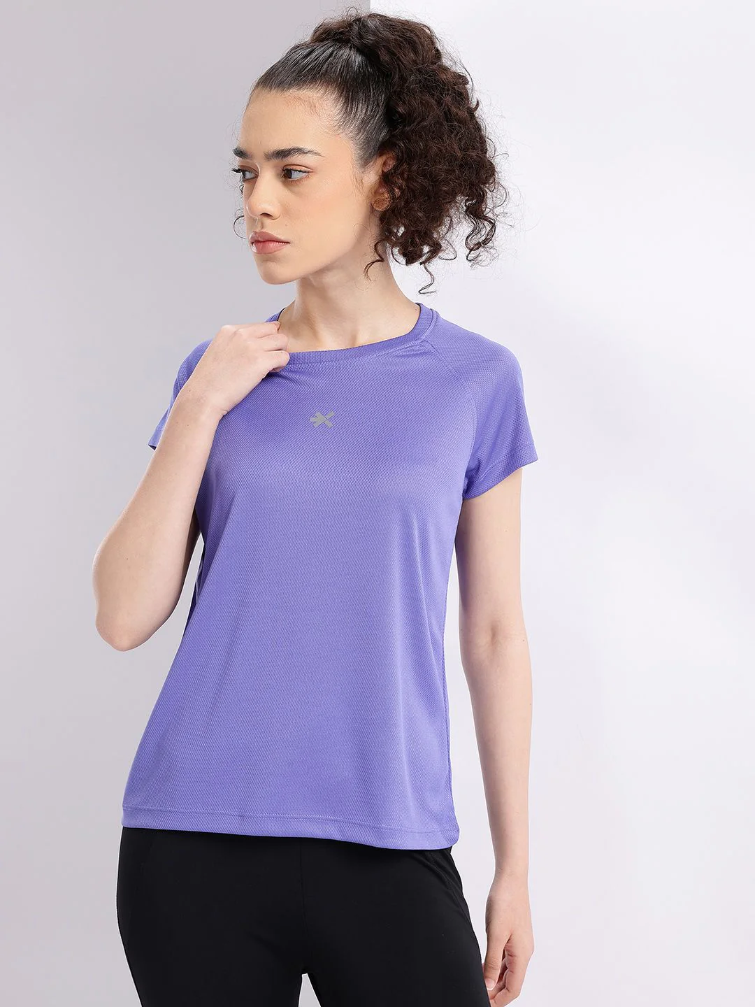 HRX by Hrithik Roshan Women Typography Printed Rapid-Dry Running T-shirt - Image 3
