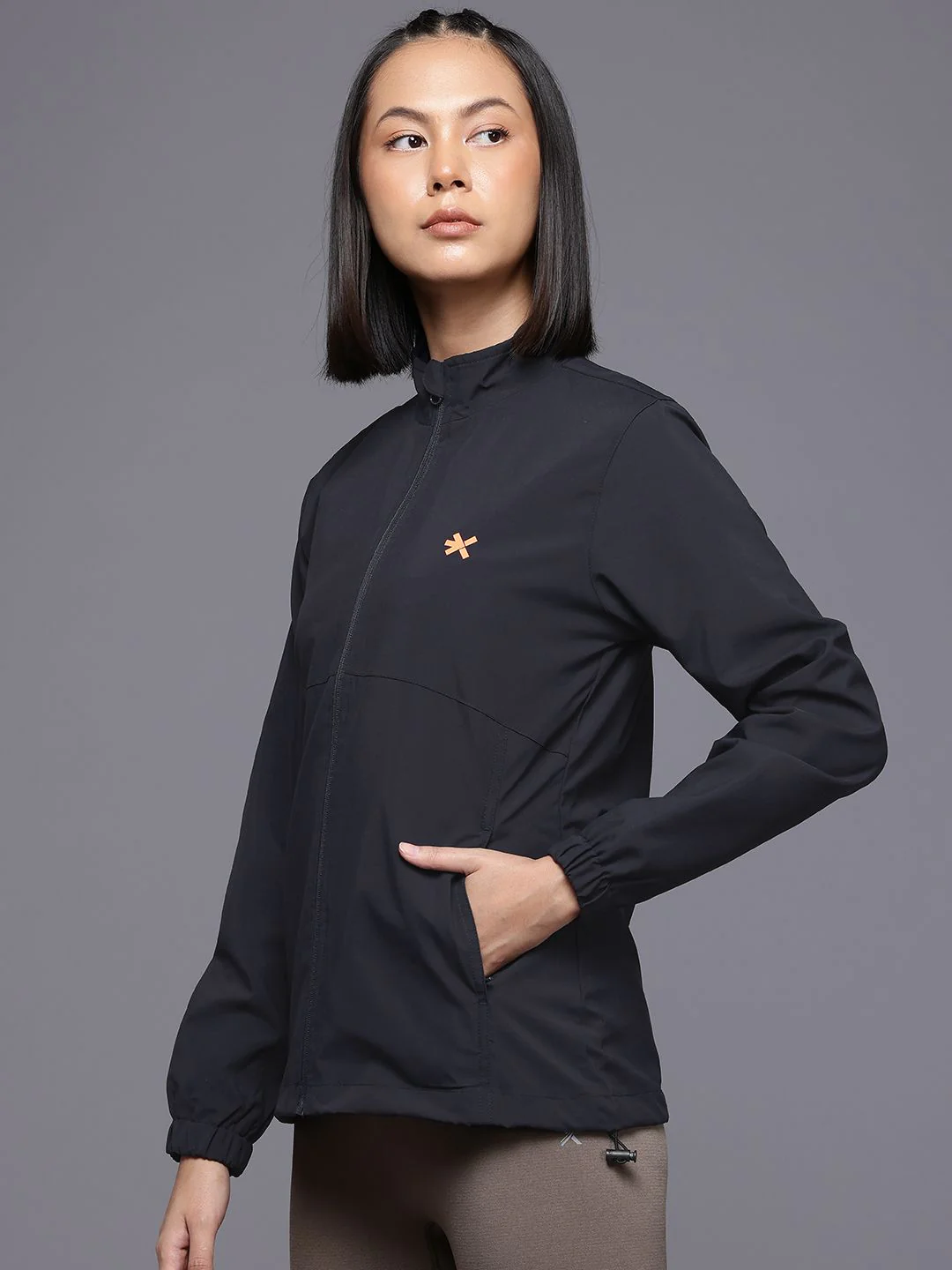 HRX by Hrithik Roshan Women Typography Printed Running Jacket - Image 5