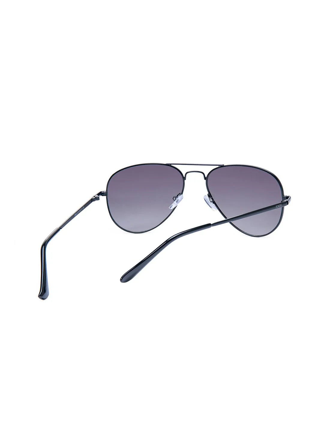 IDEE Unisex Black Lens & Black Aviator Sunglasses with UV Protected Lens - Image 4
