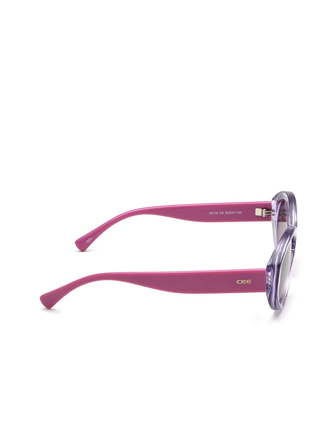 IDEE Women Oval Sunglasses with UV Protected Lens IDS3116C2SG - Image 3