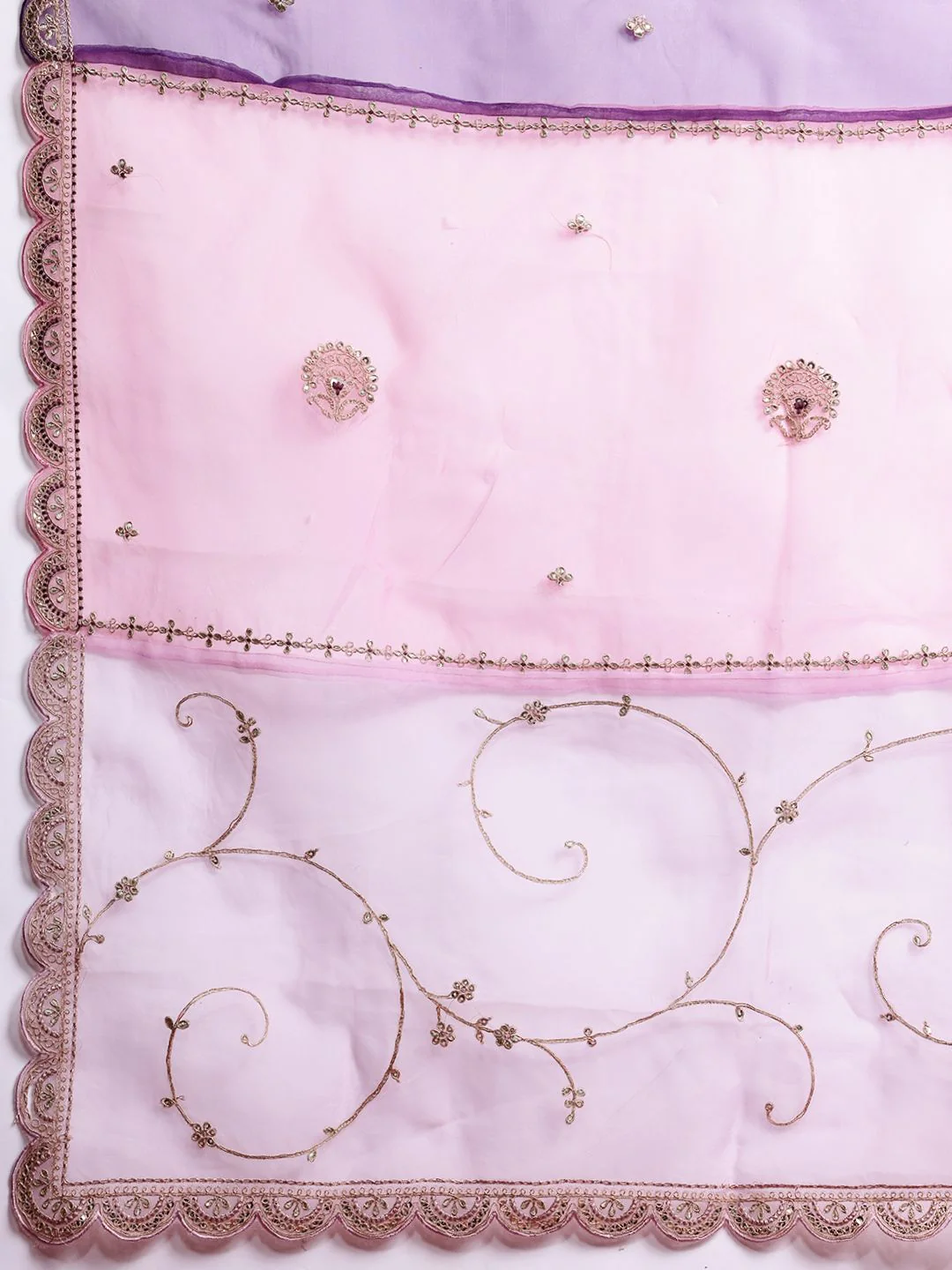 Indo Era Ethnic Motifs Embroidered Kurta With Trousers & Dupatta - Image 5