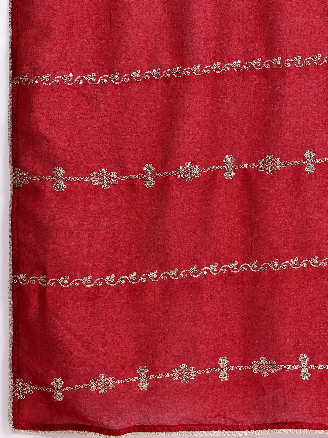 Indo Era Ethnic Motifs Embroidered Sequinned Kurta With Trousers & Dupatta - Image 5